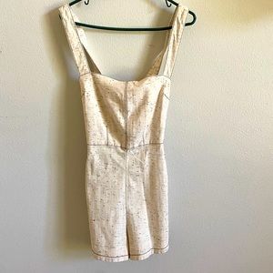 Urban outfitters cream romper. Size medium